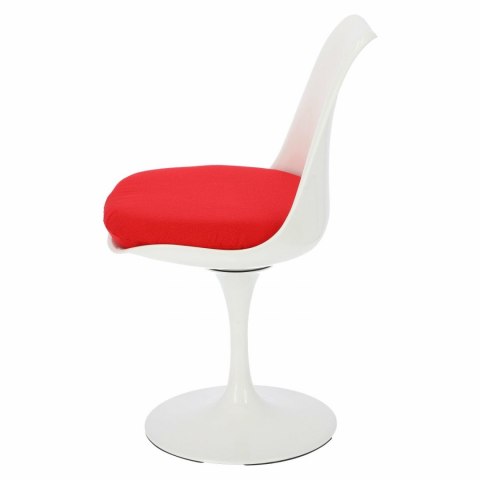 D2.DESIGN Krzesło Tul białe/czerwona poduszka D2.DESIGN Krzesło Tul białe/czerwona poduszka