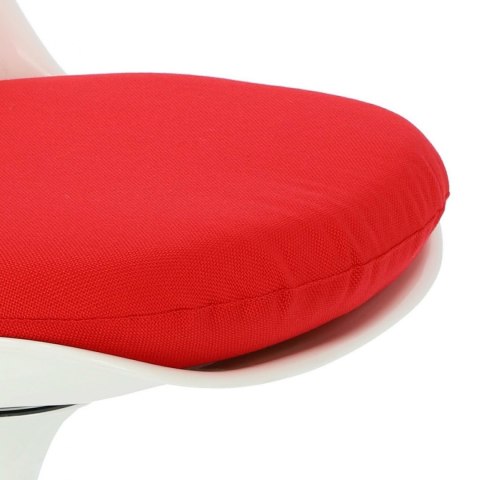 D2.DESIGN Krzesło Tul białe/czerwona poduszka D2.DESIGN Krzesło Tul białe/czerwona poduszka