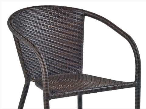 Halmar MIDAS krzesło ciemny brąz rattan syntetyczny / stal Halmar MIDAS krzesło ciemny brąz rattan syntetyczny / stal