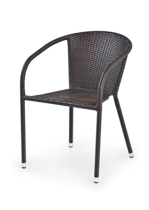Halmar MIDAS krzesło ciemny brąz rattan syntetyczny / stal Halmar MIDAS krzesło ciemny brąz rattan syntetyczny / stal