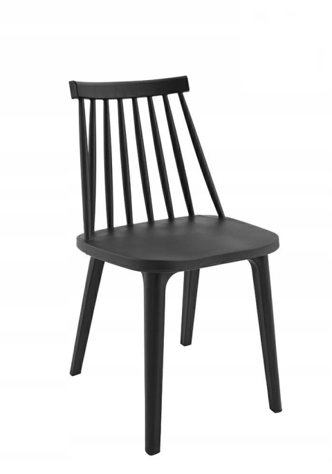 KRZESŁO RIBS BLACK czarne - tworzywo PP MODESTO DO WNĘTRZ I NA ZEWNĄTRZ KRZESŁO RIBS BLACK czarne - tworzywo PP MODESTO DO WNĘTRZ I NA ZEWNĄTRZ