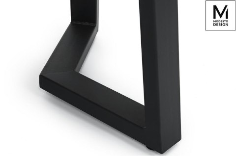 STÓŁ OKRĄGŁY TAVOLO FI 60 MODESTO DĄB - blat MDF + fornir PODSTAWA metal Czarna STÓŁ OKRĄGŁY TAVOLO FI 60 MODESTO DĄB - blat MDF + fornir PODSTAWA metal Czarna