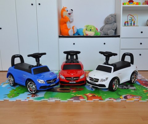 Milly Mally Pojazd Jeździk MERCEDES-AMG C63 Coupe Blue S Niebieski Pchacz 12m+ schowek pod siedziskiem kierownica z logo klakson Milly Mally Pojazd Jeździk MERCEDES-AMG C63 Coupe Blue S Niebieski Pchacz 12m+ schowek pod siedziskiem kierownica z logo klakson