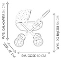 Milly Mally Wózek dla lalek Dori Candy Różowy składany głęboki wygląda jak prawdziwy wózek dziecięcy dla lalek długości do 40 cm Milly Mally Wózek dla lalek Dori Candy Różowy składany głęboki wygląda jak prawdziwy wózek dziecięcy dla lalek długości do 40 cm