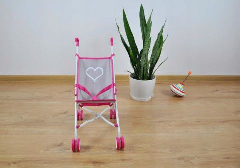 Milly Mally Wózek dla lalek Julia Prestige Pink Różowo Szary spacerówka składany 3lata wygląda jak prawdziwy wózek dla dzieci+ Milly Mally Wózek dla lalek Julia Prestige Pink Różowo Szary spacerówka składany 3lata wygląda jak prawdziwy wózek dla dzieci+