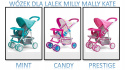 WÓZEK DLA LALEK SPACERÓWKA Kate Prestige Pink Milly Mally RÓŻOWY SKŁADANY pasy SIATKA NA AKCESORIA 3 lata+ WÓZEK DLA LALEK SPACERÓWKA Kate Prestige Pink Milly Mally RÓŻOWY SKŁADANY pasy SIATKA NA AKCESORIA 3 lata+