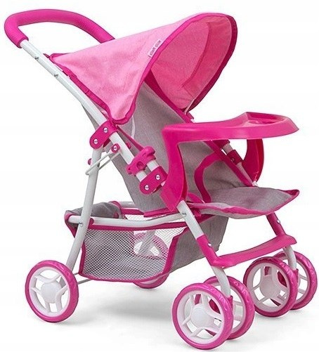 WÓZEK DLA LALEK SPACERÓWKA Kate Prestige Pink Milly Mally RÓŻOWY SKŁADANY pasy SIATKA NA AKCESORIA 3 lata+ WÓZEK DLA LALEK SPACERÓWKA Kate Prestige Pink Milly Mally RÓŻOWY SKŁADANY pasy SIATKA NA AKCESORIA 3 lata+