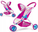 Milly Mally Wózek dla lalek spacerówka Susie Candy Różowy metalowy stelaż kosz na akcesoria dla lalek długości do 50 cm 3 lata+ Milly Mally Wózek dla lalek spacerówka Susie Candy Różowy metalowy stelaż kosz na akcesoria dla lalek długości do 50 cm 3 lata+