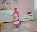 Milly Mally Wózek dla lalek spacerówka Susie Candy Różowy metalowy stelaż kosz na akcesoria dla lalek długości do 50 cm 3 lata+ Milly Mally Wózek dla lalek spacerówka Susie Candy Różowy metalowy stelaż kosz na akcesoria dla lalek długości do 50 cm 3 lata+