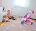 Milly Mally Wózek dla lalek spacerówka Susie Candy Różowy metalowy stelaż kosz na akcesoria dla lalek długości do 50 cm 3 lata+ Milly Mally Wózek dla lalek spacerówka Susie Candy Różowy metalowy stelaż kosz na akcesoria dla lalek długości do 50 cm 3 lata+