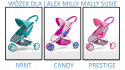 Milly Mally Wózek dla lalek Susie Prestige Pink Różowy trójkołowy przypomina prawdziwy wózek pasy kosz na akcesoria budka składa Milly Mally Wózek dla lalek Susie Prestige Pink Różowy trójkołowy przypomina prawdziwy wózek pasy kosz na akcesoria budka składa
