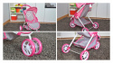 Milly Mally Wózek dla lalek Susie Prestige Pink Różowy trójkołowy przypomina prawdziwy wózek pasy kosz na akcesoria budka składa Milly Mally Wózek dla lalek Susie Prestige Pink Różowy trójkołowy przypomina prawdziwy wózek pasy kosz na akcesoria budka składa