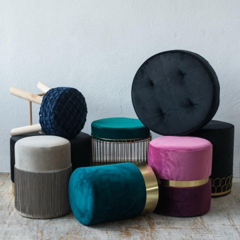 Intesi Pufa Delice Velvet L niebieska Intesi Pufa Delice Velvet L niebieska