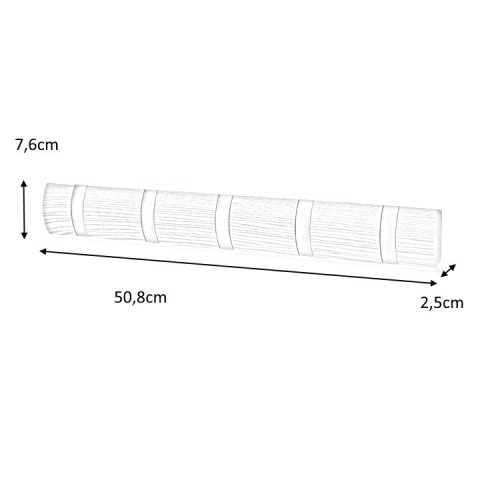 WIESZAK ŚCIENNY NA UBRANIA FLIP 5 -biały DREWNO HACZYKI METAL NIKLOWANY UMBRA WIESZAK ŚCIENNY NA UBRANIA FLIP 5 -biały DREWNO HACZYKI METAL NIKLOWANY UMBRA