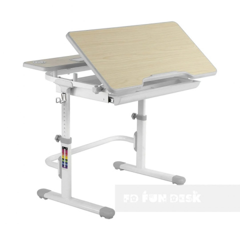 Fun Desk Biurko dziecięce Lavoro L Grey regulowane szare Fun Desk Biurko dziecięce Lavoro L Grey regulowane szare