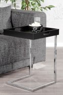 STOLIK CIANO CZARNY - zdejmowany blat METAL CHROMOWANY INVICTA STOLIK CIANO CZARNY - zdejmowany blat METAL CHROMOWANY INVICTA