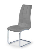 Halmar K147 krzesło Popiel/Chrom ekoskóra/metal Halmar K147 krzesło Popiel/Chrom ekoskóra/metal