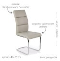 Halmar K230 krzesło Jasny Popiel/Chrom ekoskóra+metal Halmar K230 krzesło Jasny Popiel/Chrom ekoskóra+metal