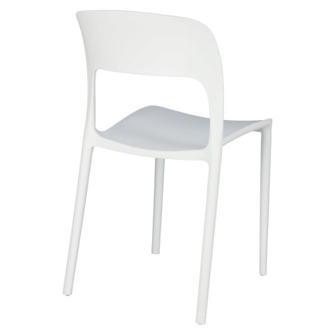 Intesi Krzesło Flexi białe tworzywo PP ergonomiczne i stabilne do jadalni kuchni restauracji na taras Intesi Krzesło Flexi białe tworzywo PP ergonomiczne i stabilne do jadalni kuchni restauracji na taras