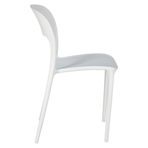 Intesi Krzesło Flexi białe tworzywo PP ergonomiczne i stabilne do jadalni kuchni restauracji na taras Intesi Krzesło Flexi białe tworzywo PP ergonomiczne i stabilne do jadalni kuchni restauracji na taras
