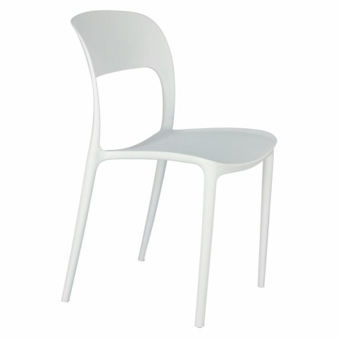 Intesi Krzesło Flexi białe tworzywo PP ergonomiczne i stabilne do jadalni kuchni restauracji na taras Intesi Krzesło Flexi białe tworzywo PP ergonomiczne i stabilne do jadalni kuchni restauracji na taras