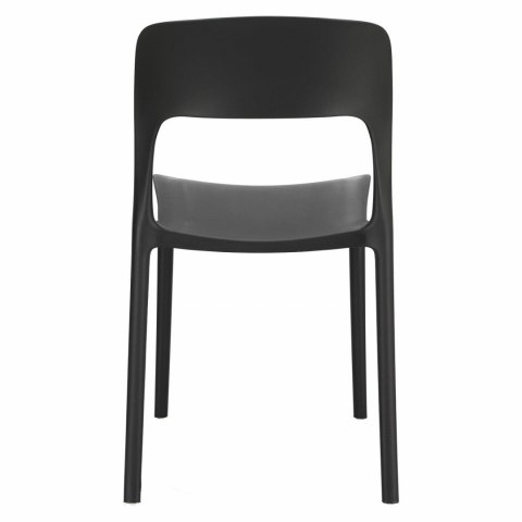 Intesi Krzesło Flexi czarne tworzywo PP wygodne i lekkie do restauracji jadani recepcji na taras Intesi Krzesło Flexi czarne tworzywo PP wygodne i lekkie do restauracji jadani recepcji na taras