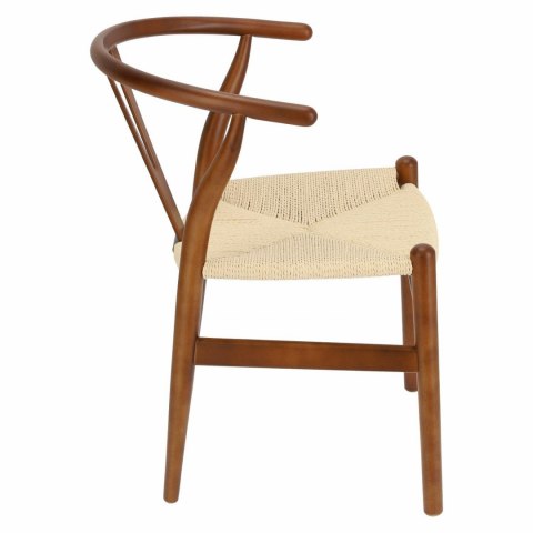 D2.DESIGN D2.DESIGN Krzesło Wicker siedzisko plecionka sznurek jutowy Naturalny drewno bukowe brązowe ciemne inspirowan Wishbone D2.DESIGN D2.DESIGN Krzesło Wicker siedzisko plecionka sznurek jutowy Naturalny drewno bukowe brązowe ciemne inspirowan Wishbone