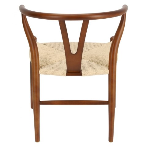 D2.DESIGN D2.DESIGN Krzesło Wicker siedzisko plecionka sznurek jutowy Naturalny drewno bukowe brązowe ciemne inspirowan Wishbone D2.DESIGN D2.DESIGN Krzesło Wicker siedzisko plecionka sznurek jutowy Naturalny drewno bukowe brązowe ciemne inspirowan Wishbone