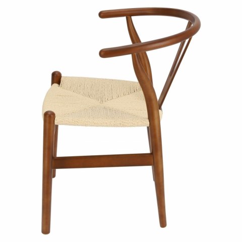 D2.DESIGN D2.DESIGN Krzesło Wicker siedzisko plecionka sznurek jutowy Naturalny drewno bukowe brązowe ciemne inspirowan Wishbone D2.DESIGN D2.DESIGN Krzesło Wicker siedzisko plecionka sznurek jutowy Naturalny drewno bukowe brązowe ciemne inspirowan Wishbone