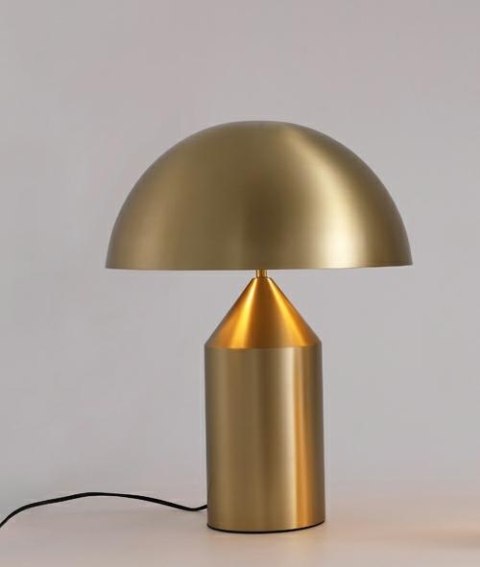 King Home Lampa biurkowa stołowa nocna FUNGO złota - mosiądz metalowa 2xG9 King Home Lampa biurkowa stołowa nocna FUNGO złota - mosiądz metalowa 2xG9