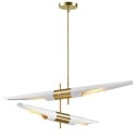 Lampa wisząca APOLLO 2 biała - szczotkowane złoto Lampa wisząca APOLLO 2 biała - szczotkowane złoto