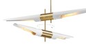 Lampa wisząca APOLLO 2 biała - szczotkowane złoto Lampa wisząca APOLLO 2 biała - szczotkowane złoto