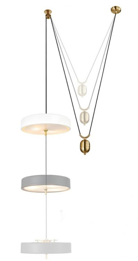 Lampa wisząca ARTE MOVE biała - aluminium, metal Lampa wisząca ARTE MOVE biała - aluminium, metal