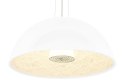 King Home Lampa wisząca ELEGANTE 60 biała włókno szklane osłona szkło mleczne E27 King Home Lampa wisząca ELEGANTE 60 biała włókno szklane osłona szkło mleczne E27