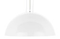 King Home Lampa wisząca ELEGANTE 60 biała włókno szklane osłona szkło mleczne E27 King Home Lampa wisząca ELEGANTE 60 biała włókno szklane osłona szkło mleczne E27