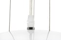 King Home Lampa wisząca ELEGANTE 60 biała włókno szklane osłona szkło mleczne E27 King Home Lampa wisząca ELEGANTE 60 biała włókno szklane osłona szkło mleczne E27
