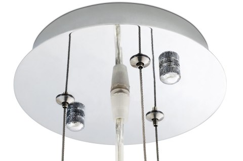 King Home Lampa wisząca ELEGANTE 60 biała włókno szklane osłona szkło mleczne E27 King Home Lampa wisząca ELEGANTE 60 biała włókno szklane osłona szkło mleczne E27
