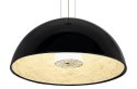 King Home Lampa wisząca ELEGANTE 60 czarna włókno szklane osłona szkło mleczne E27 King Home Lampa wisząca ELEGANTE 60 czarna włókno szklane osłona szkło mleczne E27