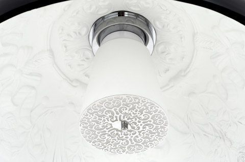 King Home Lampa wisząca ELEGANTE 60 czarna włókno szklane osłona szkło mleczne E27 King Home Lampa wisząca ELEGANTE 60 czarna włókno szklane osłona szkło mleczne E27