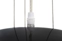 King Home Lampa wisząca ELEGANTE 60 czarna włókno szklane osłona szkło mleczne E27 King Home Lampa wisząca ELEGANTE 60 czarna włókno szklane osłona szkło mleczne E27