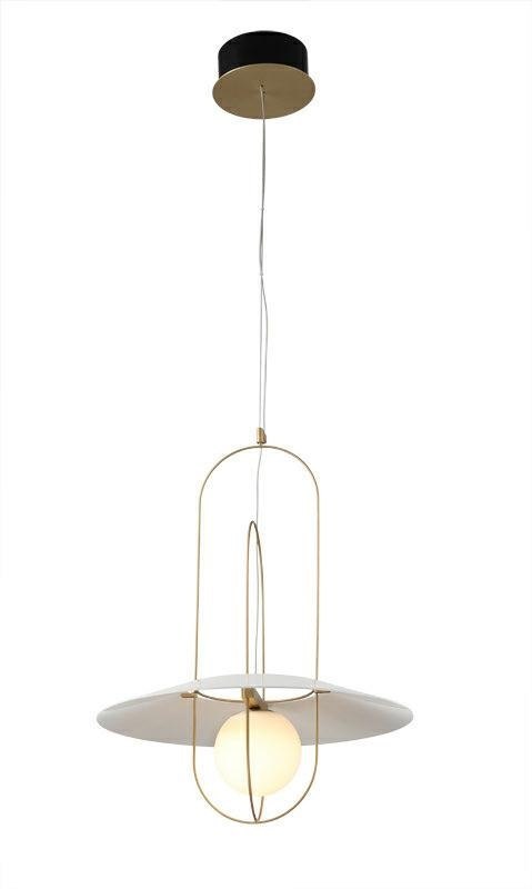LAMPA WISZĄCA LED FUENTE mosiądz - metal szkło KING HOME LAMPA WISZĄCA LED FUENTE mosiądz - metal szkło KING HOME
