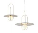 LAMPA WISZĄCA LED FUENTE mosiądz - metal szkło KING HOME LAMPA WISZĄCA LED FUENTE mosiądz - metal szkło KING HOME