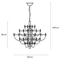 King Home Lampa wisząca GINO 100 nikiel - stal węglowa King Home Lampa wisząca GINO 100 nikiel - stal węglowa
