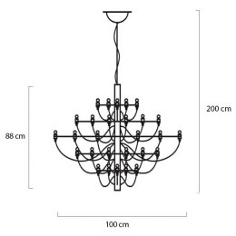 King Home Lampa wisząca GINO 100 nikiel - stal węglowa