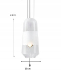 Lampa wisząca NEWEL transparentna - szkło Lampa wisząca NEWEL transparentna - szkło