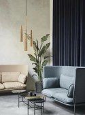 Lampa wisząca TUBI złota - aluminium Lampa wisząca TUBI złota - aluminium
