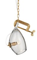 Lampa wisząca VICE mosiądz - metal, szkło Lampa wisząca VICE mosiądz - metal, szkło