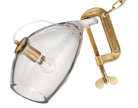 Lampa wisząca VICE mosiądz - metal, szkło Lampa wisząca VICE mosiądz - metal, szkło