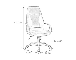 SIGNAL FOTEL OBROTOWY Q-063 CZARNY ekosk/tkan TILT