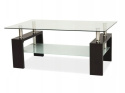 ŁAWA Z PÓŁKĄ LISA BASIC II SIGNAL SZKŁO HARTOWANE TRANSPARENTNY / STELAŻ MDF VENGE 100x60 ława prostokątna do salonu ŁAWA Z PÓŁKĄ LISA BASIC II SIGNAL SZKŁO HARTOWANE TRANSPARENTNY / STELAŻ MDF VENGE 100x60 ława prostokątna do salonu